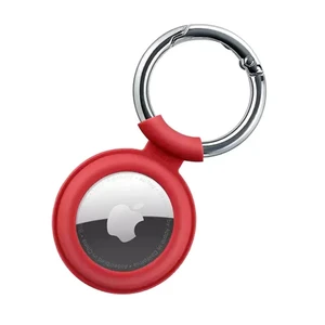 Силиконовый чехол c карабином ESR Cloud Silicone Keychain Case Red для AirTag - Фото 3