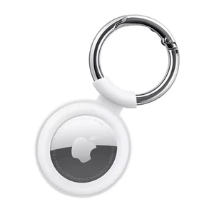 Силиконовый чехол c карабином ESR Cloud Silicone Keychain Case White для AirTag - Фото 4