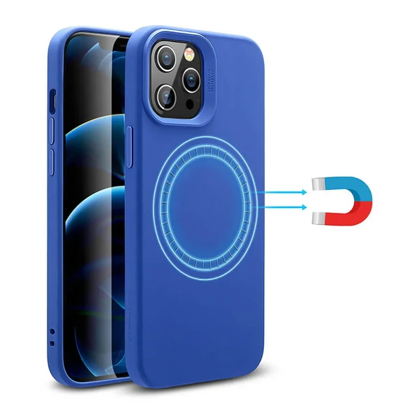 Силиконовый чехол ESR Cloud Soft HaloLock MagSafe Blue для iPhone 12 | 12 Pro в Мукачево
