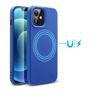Силіконовий чохол ESR Cloud Soft HaloLock MagSafe Blue для iPhone 12 mini  - Фото 1