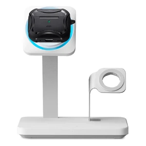 Док-станція ESR HaloLock Wireless Charger CryoBoost 3 in 1 Arctic White для iPhone | AirPods | Apple Watch + EU адаптер - Фото 2
