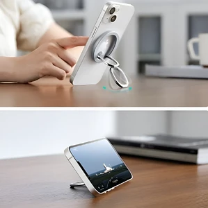 Утримувач-кільце ESR HaloLock Ring Stand MagSafe Silver для iPhone 15 | 14 | 13 | 12 - Фото 3