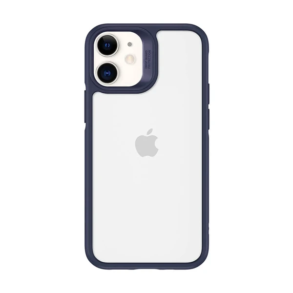 Скляний чохол ESR Ice Shield Blue Frame | Clear Back для iPhone 12 mini