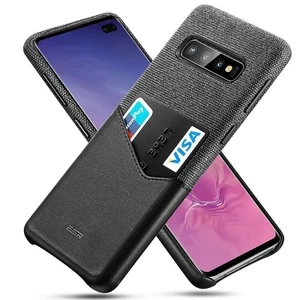 Кожаный чехол с отделением для карт ESR Metro Leather Black для Samsung Galaxy S10