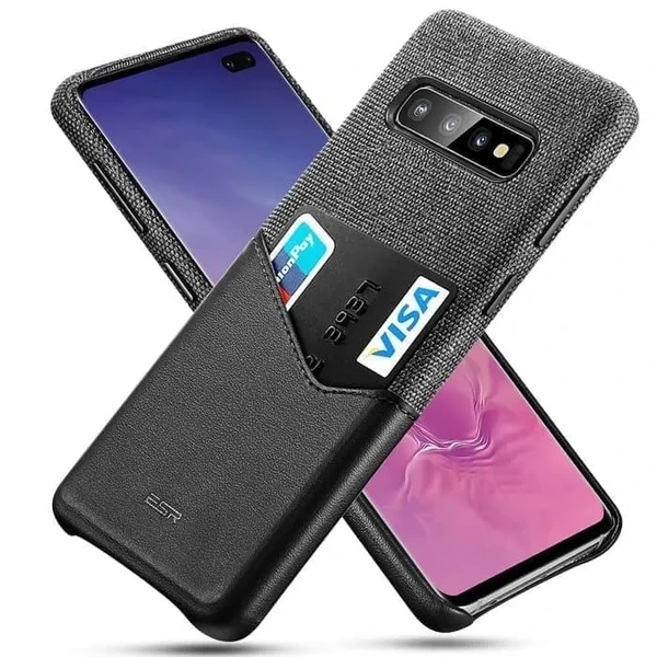 Шкіряний чохол з відділенням для карт ESR Metro Leather Black для Samsung Galaxy S10