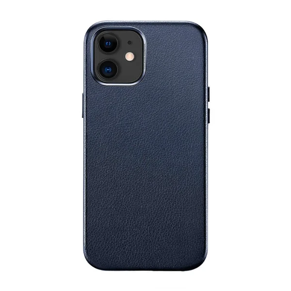 Синий кожаный чехол ESR Metro Leather Blue для iPhone 12 | 12 Pro в Хмельницком