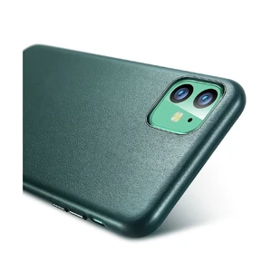 Кожаный чехол ESR Metro Leather Pine Green для iPhone 11 - Фото 3