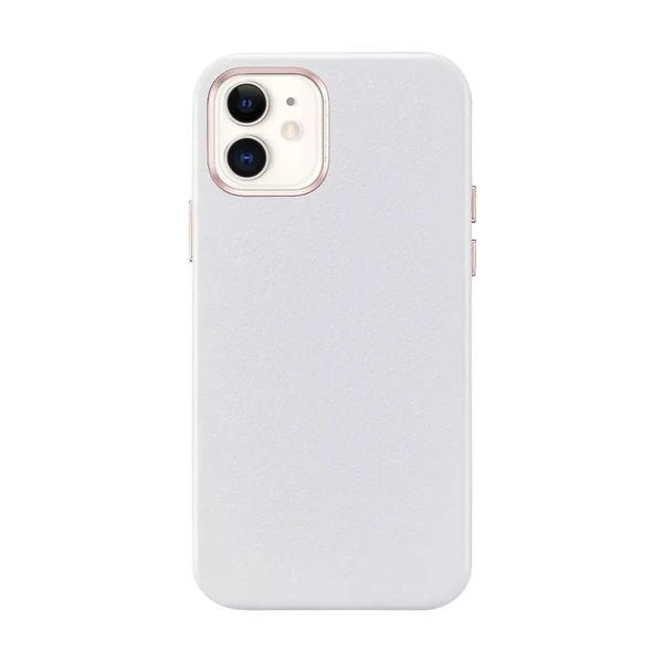 Білий шкіряний чохол ERS Metro Leather Black для iPhone 12 mini