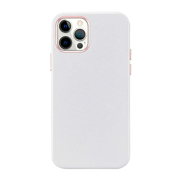 Білий шкіряний чохол ERS Metro Leather Black для iPhone iPhone 12 Pro Max у Луцьку