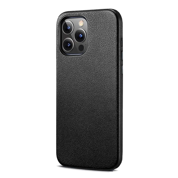 Чорний шкіряний чохол MagSafe ESR Metro Leather with HaloLock Black для iPhone 13 Pro в Кривому Розі