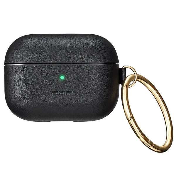 Шкіряний чохол з карабіном ESR Metro Light Series Black для AirPods Pro у Дніпрі