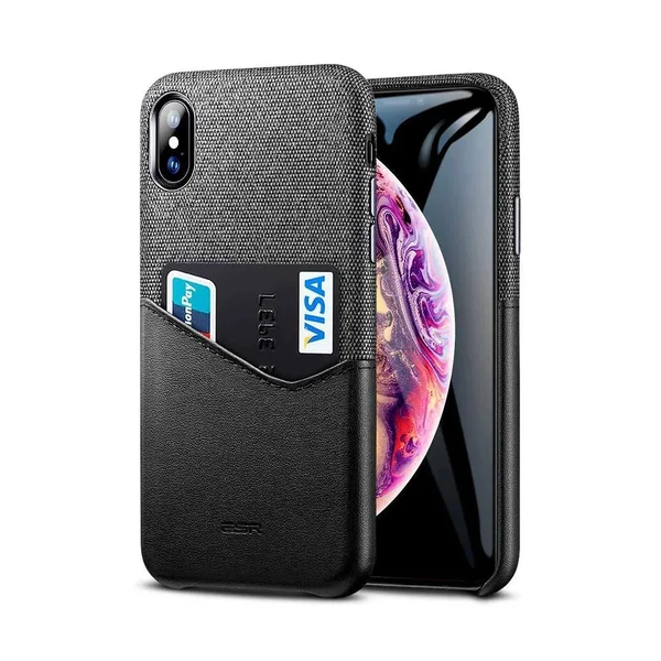Шкіряний чохол з відділенням для карт ESR Metro Series Black для iPhone XS Max