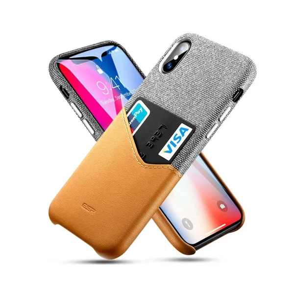 Шкіряний чохол з відділенням для карт ESR Metro Series Brown для iPhone X | XS у Миколаєві