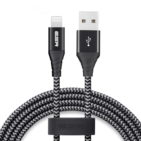 Кабель ESR Nylon Braided MFI Lightning to USB 1m для iPhone | iPad | AirPods