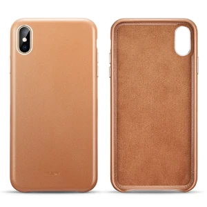Кожаный чехол ESR Oxford Leather Brown для iPhone X | XS - Фото 2
