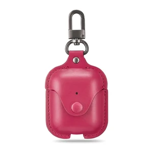 Шкіряний чохол з карабіном ESR Oxford Leather Pink для Apple AirPods