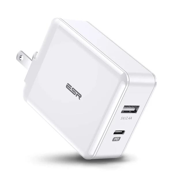 Быстрое зарядное устройство ESR PD Charger 30W USB-C + USB (Евро) в Днепре