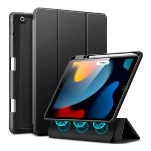 Чохол-книжка з тримачем для Apple Pencil ESR Rebound Hybrid Case Pro Frosted Black для iPad 9 | 8 | 7 10.2" (2021 | 2020 | 2019) 4894240140079 - Фото 1