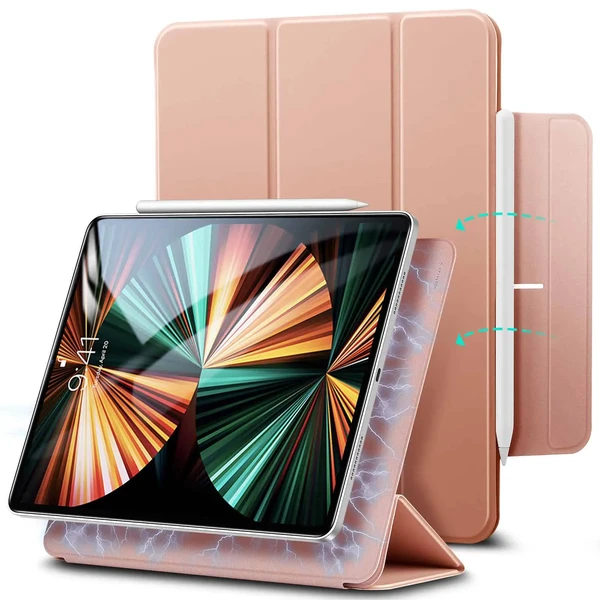 Магнитный чехол–книжка ESR Rebound Magnetic Rose Gold для iPad Pro 12.9" (2022 | 2021 | 2020)