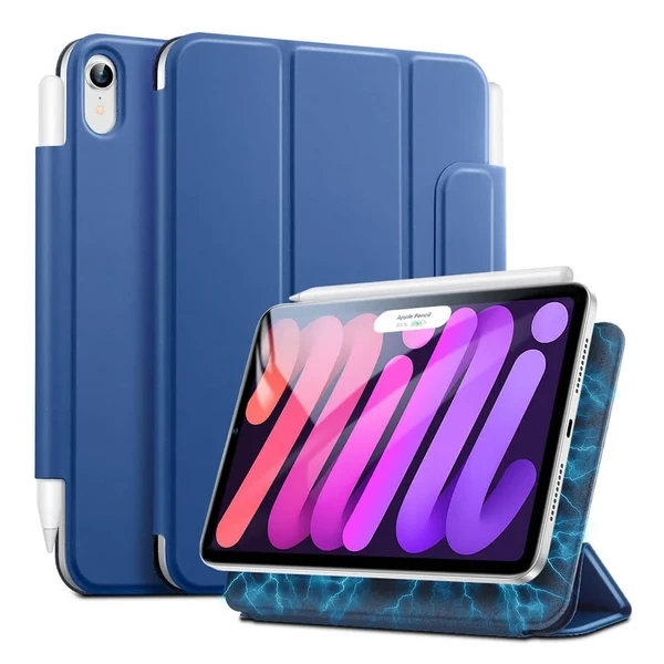 Магнітний чохол-книжка ESR Rebound Magnetic with Clasp Navy Blue для iPad mini 6 (2021) у Полтаві