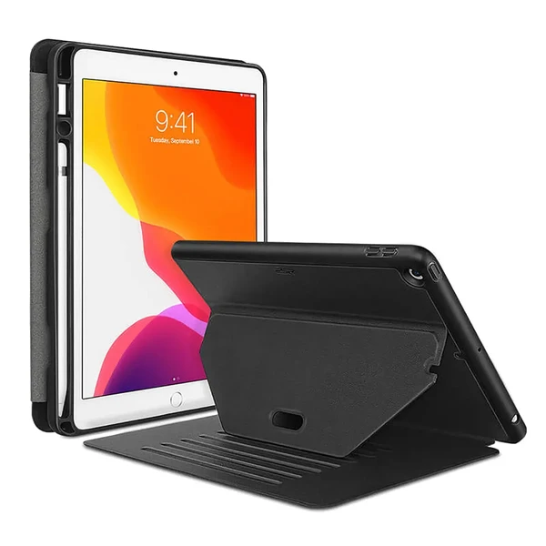 Чорний чохол-книжка ESR Sentry Stand з тримачем Apple Pencil для iPad 9 | 8 | 7 10.2" (2021 | 2020 | 2019)