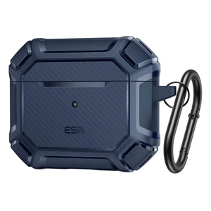 Противоударный чехол с карабином ESR Tough Shock Armor Case Navy Blue для AirPods 3 4894240133521 - Фото 1