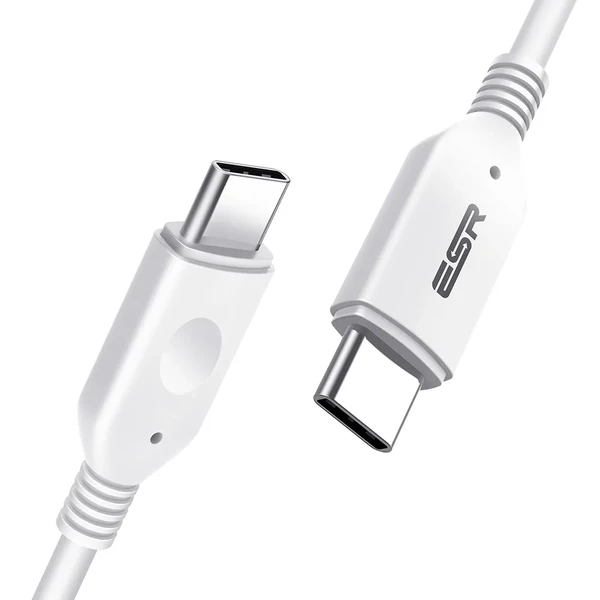 Кабель ESR USB-C to USB-C PD 1.2m для зарядки | синхронізації iPad | MacBook | Samsung