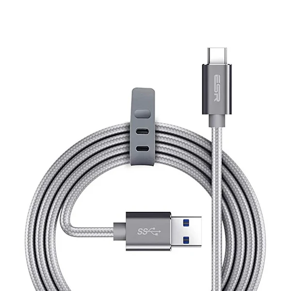 Кабель ESR USB to USB-C PD Charting Cable Silver 1m для зарядки і синхронізації iPad | MacBook в Сумах