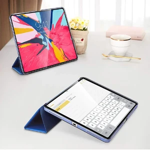 Кожаный чехол ESR Yippee Color Trifold Smart Case Navy Blue для iPad Pro 12.9" (2018) - Фото 4