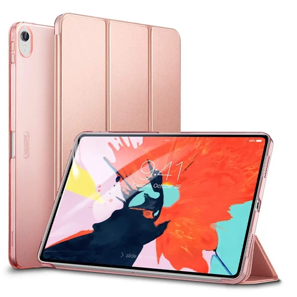 Шкіряний чохол ESR Yippee Color Trifold Smart Case Rose Gold для iPad Pro 11" (2018) у Дніпрі