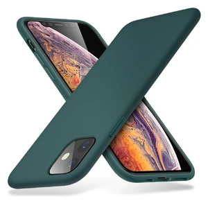 Зеленый силиконовый чехол ESR Yippee Color Pine Green для iPhone 11 - Фото 3