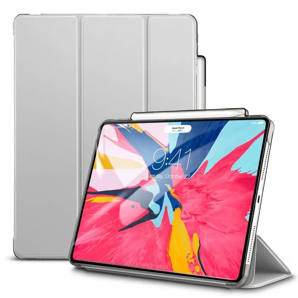 Чохол-підставка ESR Yippee Pencil Holder Silver Gray для iPad Pro 12.9 (2018)