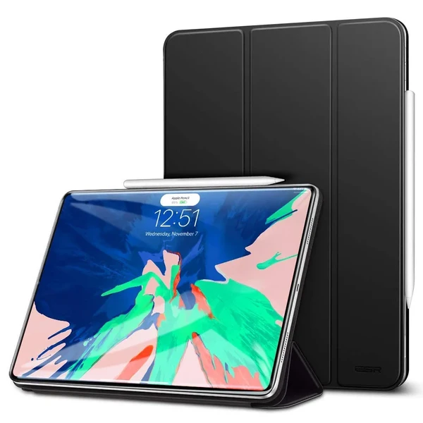 Магнитный кожаный чехол ESR Yippee Smart Case Black для iPad Pro 12.9" (2018) во Львове