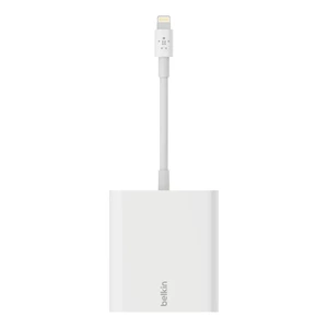 Адаптер Belkin Ethernet + Power Adapter With Lightning Connector MFI для iPad - Фото 2