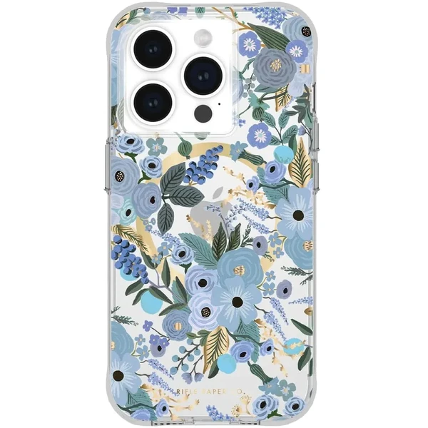 Чехол с MagSafe Case-Mate Garden Party Blue для iPhone 15 Pro