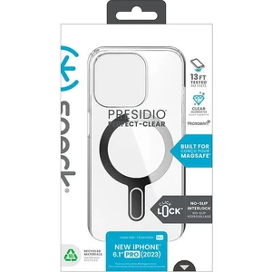 Чехол с MagSafe Speck Presidio ClickLock Perfect-Clear Silver для iPhone 15 Pro - Фото 8