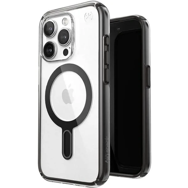 Чохол з MagSafe Speck Presidio ClickLock Perfect-Clear Black для iPhone 15 Pro
