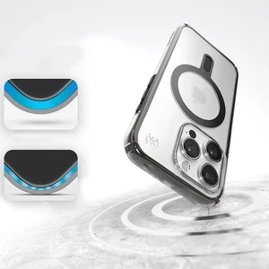 Чехол из MagSafe Speck Presidio ClickLock Perfect-Clear Black для iPhone 15 Pro - Фото 8