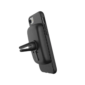 Противоударный чехол Evutec AER Series Karbon Black для iPhone SE 3 | SE 2 | 8 | 7 | 6s | 6 с магнитным автодержателем - Фото 5