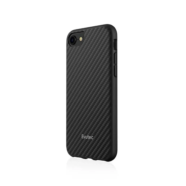 Протиударний чохол Evutec AER Series Karbon Black для iPhone SE 3 | SE 2 | 8 | 7 | 6s | 6 з магнітним Автодержатель