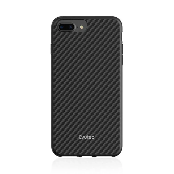Протиударний чохол Evutec AER Series Karbon Black для iPhone 8 Plus | 7 Plus | 6s Plus | 6 Plus з магнітним Автодержатель