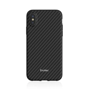 Протиударний чохол Evutec AER Series Karbon Black для iPhone X | XS з магнітним Автодержатель