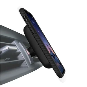 Протиударний чохол Evutec AER Series Karbon Black для iPhone X | XS з магнітним Автодержатель - Фото 3