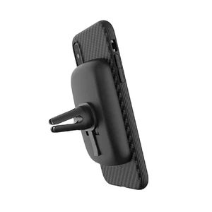 Протиударний чохол Evutec AER Series Karbon Black для iPhone X | XS з магнітним Автодержатель - Фото 4