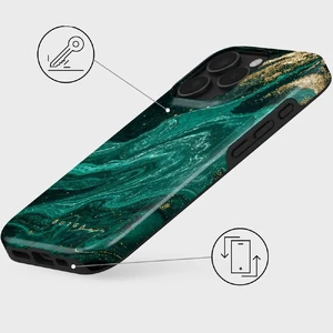 Магнитный чехол Burga Emerald Pool Tough для iPhone 16 Pro - Фото 4