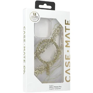 Мраморный чехол с золотыми элементами Case-Mate Karat MagSafe для iPhone 16 Pro - Фото 15