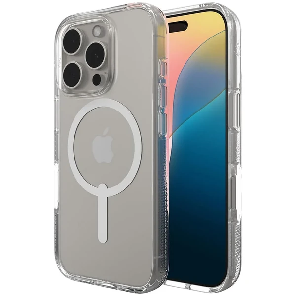 Прозорий білий чохол Zagg Gear4 Crystal Palace Snap Mag для iPhone 16 Pro