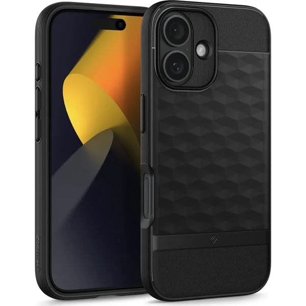 Чорний чохол Spigen Caseology Parallax MagSafe для iPhone 16