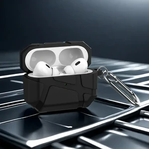 Чехол с карабином iLoungeMax Ultra Hybrid Case Black для AirPods Pro 3 - Фото 6