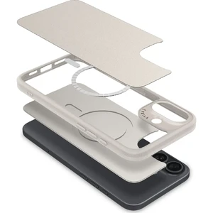 Бежевый чехол Spigen Cyrill Kajuk Mag MagSafe для iPhone 16 - Фото 9